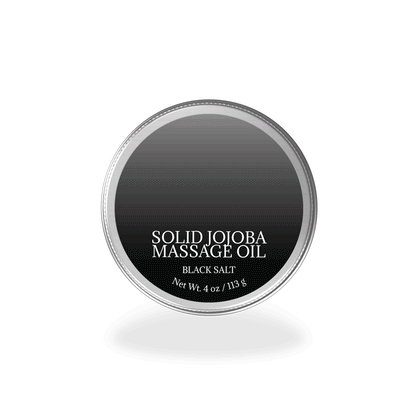 Black Salt Solid Jojoba Massage Oil