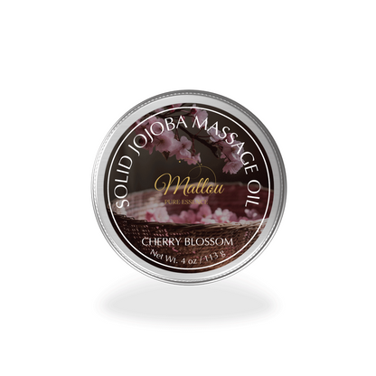 Cherry Blossom Solid Jojoba Massage Oil