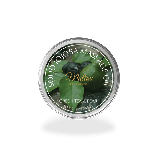 Green Tea & Pear Solid Jojoba Massage Oil